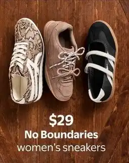 Walmart No Boundaries women's sneakers offer