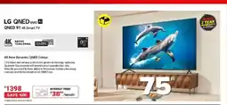 Visions Electronics LG QNED evo Al QNED 91 4K Smart TV offer