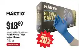 Bumper to Bumper MÄKTIG INDUSTRIAL 14 mil Ultra Thick Latex Gloves offer