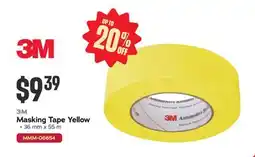 Bumper to Bumper 3M Masking Tape Yellow offer