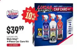 Bumper to Bumper LUCAS OIL Slick Mist 4-Piece Car Care Kit offer