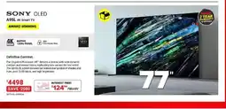 Visions Electronics SONY OLED A95L 4K Smart TV offer