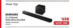 Visions Electronics SAMSUNG 5.1.2 Channel Dolby Atmos Soundbar offer