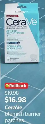 Walmart CeraVe blemish barrier patches offer