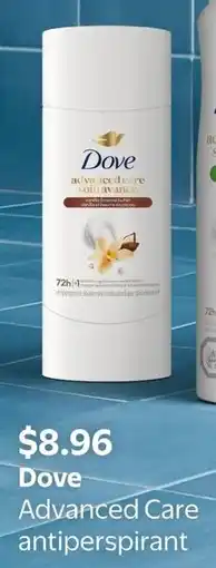 Walmart Dove Advanced Care Antiperspirant offer