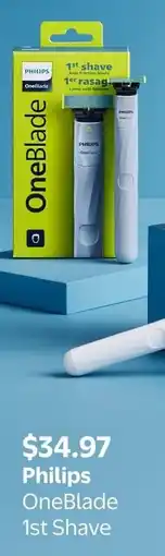 Walmart Philips OneBlade 1st Shave offer