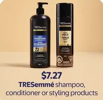 Walmart TRESemmé shampoo, conditioner or styling products offer