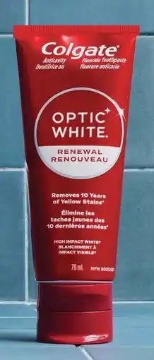 Walmart Colgate Optic White Renewal toothpaste offer