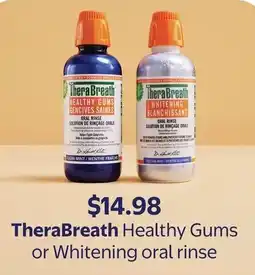 Walmart TheraBreath Healthy Gums or Whitening oral rinse offer