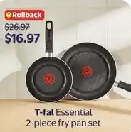 Walmart T-fal Essential fry pan set offer