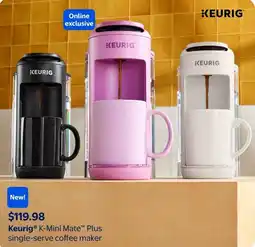 Walmart Keurig K-Mini Mate Plus single-serve coffee maker offer