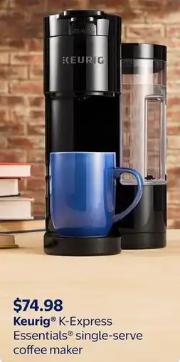 Walmart Keurig K-Express Essentials single-serve coffee maker offer
