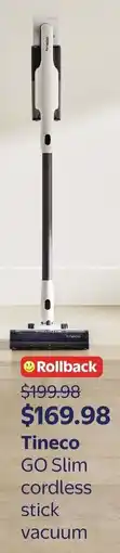 Walmart Tineco GO Slim cordless stick vacuum offer