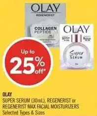 Shoppers Drug Mart Collagen olay peptide super serum offer