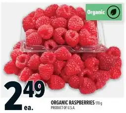 Metro Organic raspberries offer
