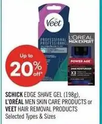 Shoppers Drug Mart Schick, L'oreal or Veet offer