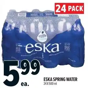 Metro Eska spring water offer