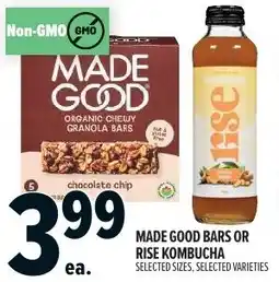 Metro Made good bars or rise kombucha offer