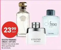 Shoppers Drug Mart Selected fragrance singles or gift sets offer