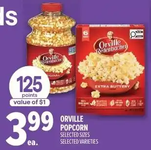 Metro Orville Redenbacher Popcorn offer