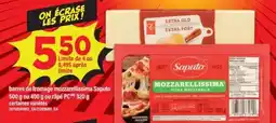 Maxi Barres de fromage mozzarellissima saputo offer