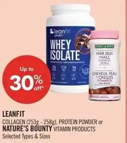 Shoppers Drug Mart Leanfit or nature's bounty offer