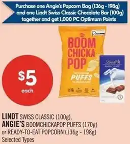Shoppers Drug Mart Lindt, angie's offer