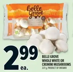 Metro Belle grove whole white or cremini mushrooms offer