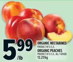 Metro Organic nectarines, organic peaches offer