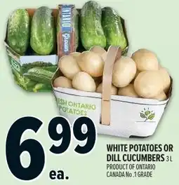 Metro White potatoes or Dill cucumbers offer