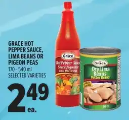 Metro Grace Hot Pepper Sauce, Lima Beans or Pigeon Peas offer