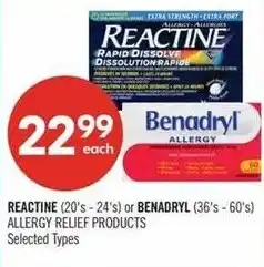 Shoppers Drug Mart Reactine or benadryl offer