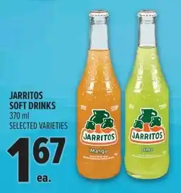 Metro Jarritos soft drinks offer
