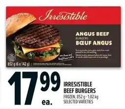 Metro Irresistible beef burgers offer