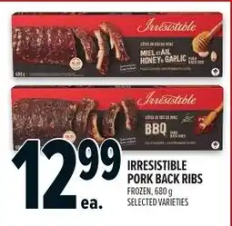 Metro Irresistible pork back ribs offer