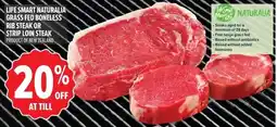 Metro Life smart naturalia grass fed boneless rib steak or strip loin steak offer