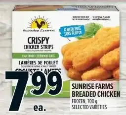 Metro Sunrise farms breaded chicken offer