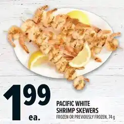 Metro Pacific white shrimp skewers offer