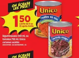 Maxi Unico légumineuses ou tomates certaines offer