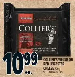 Metro Collier's welsh or red leicester cheese offer