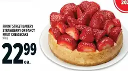Metro Front street bakery strawberry or fancy fruit cheesecake offer