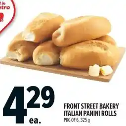Metro Front street bakery italian panini rolls offer