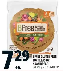Metro Bfree gluten free tortillas or naan bread offer