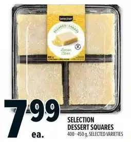 Metro Selection dessert squares offer