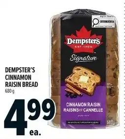 Metro Dempster's cinnamon raisin bread offer