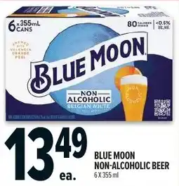 Metro Blue moon non-alcoholic beer offer