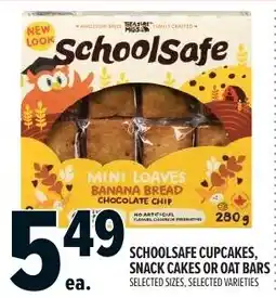Metro Schoolsafe cupcakes, snack cakes or oat bars offer