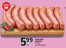 Metro Store made sausages offer