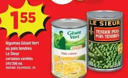 Maxi Le Sieur légumes Géant Vert ou pois tendres offer