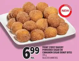 Metro Front street bakery powdered sugar or cinnamon sugar donut bites offer